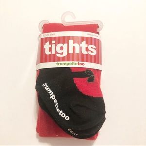 Trumpette Too Baby Girl Tights Red Heavyweight